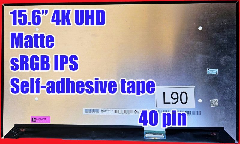 HP N06894-001 LCD 15,6" 4K UHD IPS opaco sRGB 40 pin con nastro adesivo Nuovo