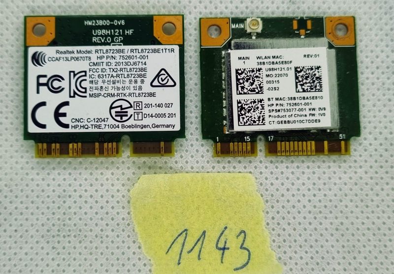 Scheda wireless Wi-Fi 802.11b/g/n RTL8723BE