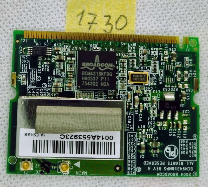 Adattatore MiniPCI Wireless-G Fujitsu Siemens AMILO Pro V2030D Broadcom BCM4318KFBG