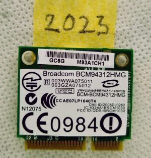 Broadcom BCM94312HMG Scheda di rete wireless Wi-Fi Pci-E 802.11a/B/G 504593-004 DK01-55