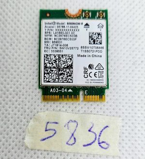 Scheda wireless HP Chromebook serie 14b-ca0015cl 9560NGW DP/N L41693-001 - Parte di ricambio per laptop