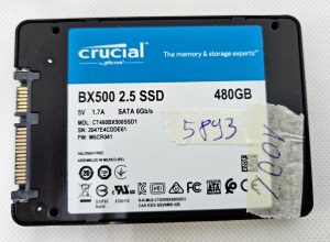 Crucial BX500 2.5" 480GB SSD SATA 6Gb/s – 100% integro – Componenti per laptop