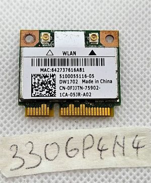 Scheda WLAN wireless Dell DW1702 Atheros AR5B195 WiFi N Bluetooth per 14R N4110 N4120