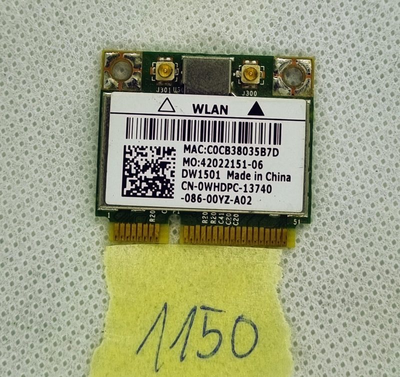 Scheda di rete wireless WIFI Dell Inspiron M5010 M501R N5010 Studio 1558 1555 WHDPC