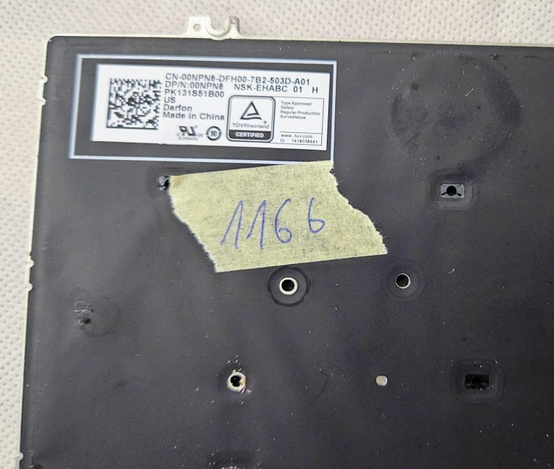 Tasti singoli per tastiera DELL Latitude 7280 7380 7290 7389 7390 US 00NPN8 0NPN8 (RETROILLUMINATO) - immagine 3