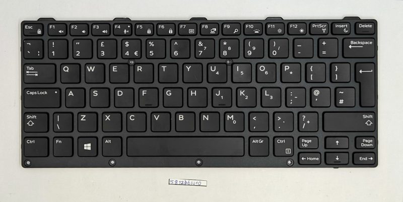 Tastiera retroilluminata robusta per Dell Latitude 7204/7214/7330 UK 03N36K – Ricambio originale