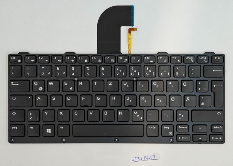Tastiera retroilluminata DE robusta per Dell Latitude 7404/7414/7424 usata