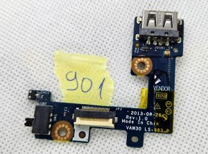 Scheda interruttore di accensione/spegnimento wireless per porta USB Dell Latitude E5440 LS-9833P