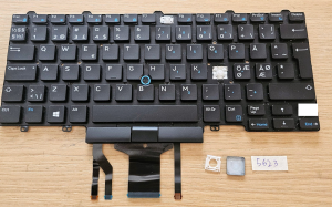Sostituzione tasti tastiera Dell Latitude E5450 E5470 E7470 E7450 - Retroilluminata (originale 07TNDW)