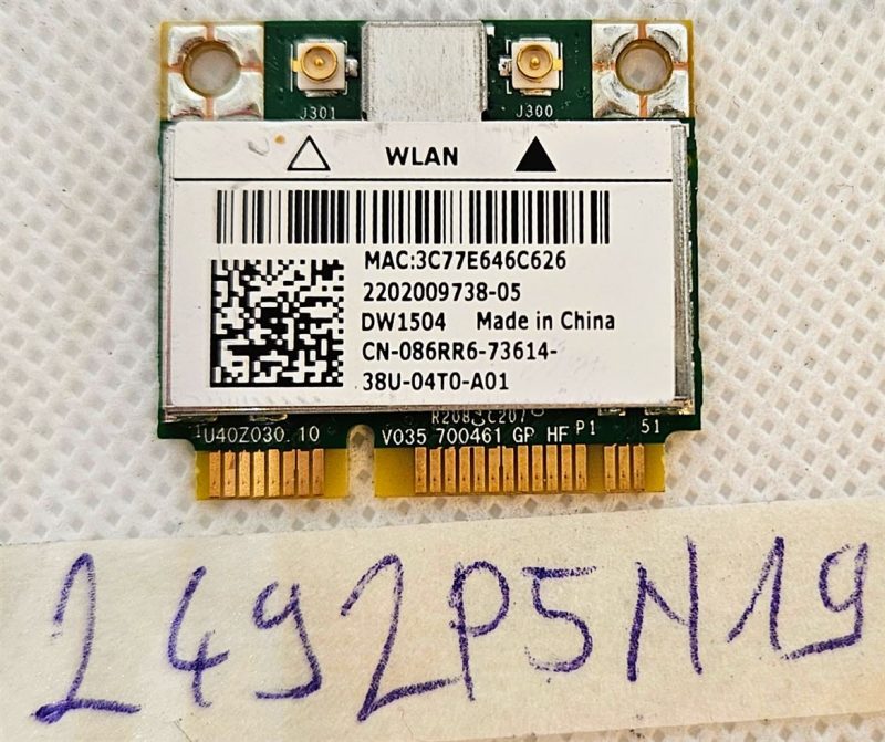 Scheda WiFi per laptop Dell Latitude E5530 CN-086RR6, adattatore di rete wireless sostitutivo originale