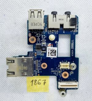 Scheda porta Ethernet USB audio Dell Latitude E6400 LS-3809 Articolo originale