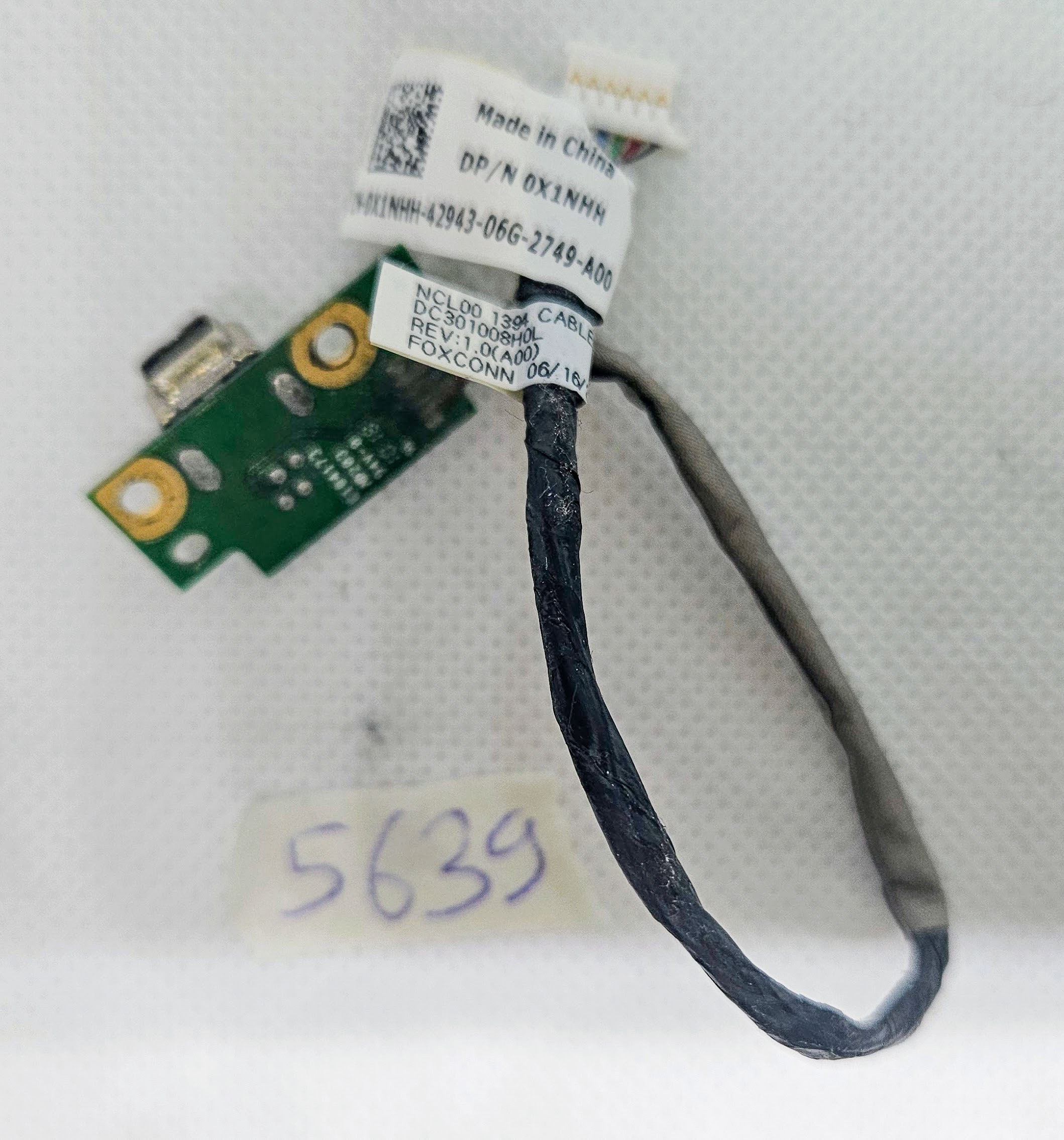 Scheda porta FireWire Dell Latitude E6410 con cavo X1NHH – Connettore a 6 pin e 6 fili