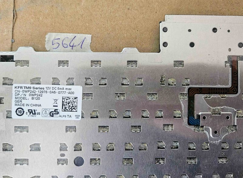 Tastiera Dell Latitude E6410 0WP242 B120 GER – Layout QWERTZ tedesco OEM - immagine 2