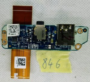 Pulsante di accensione Dell Latitude E7450 USB con jack audio Scheda di circuito IO Cavo audio USB 110HR LF-A961P KCXKT