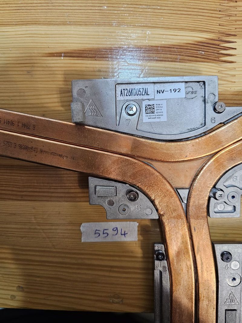 Ventola CPU e dissipatore di calore Dell Precision 7730 CN-0D1HY2 - D1HY2 - immagine 2