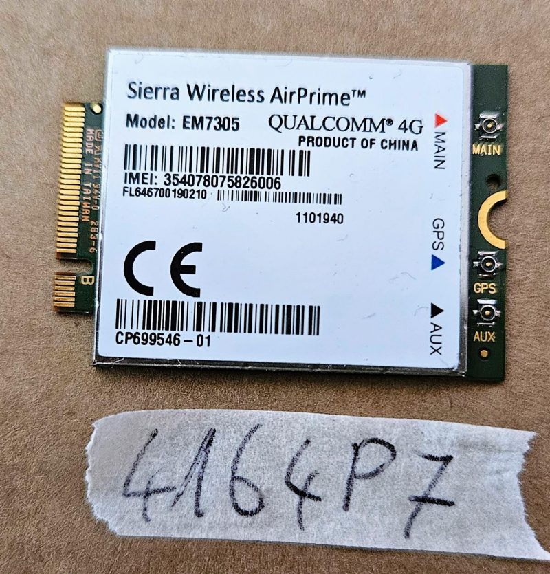 Modulo EM7305 3G 4G LTEHSPA+ GPS 100 Mbps per scheda WAN DELL DW5809e Venue 11 Pro