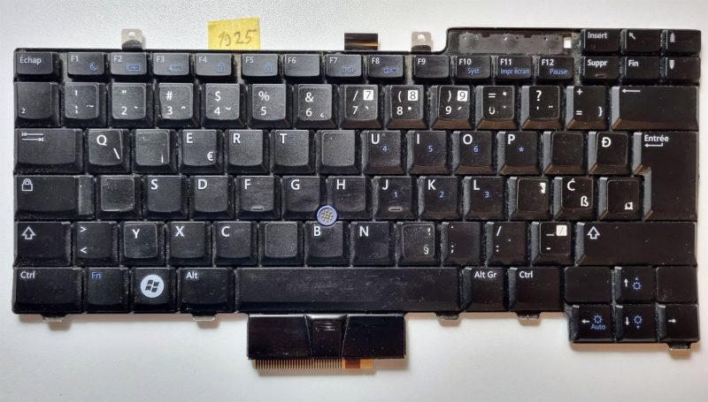 Tastiera francese Dell Latitude E5500 C008 0RX208 originale