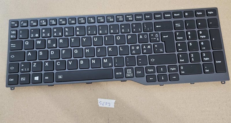 Tastiera retroilluminata per laptop Fujitsu E559 CP724644-05 – Layout nordico