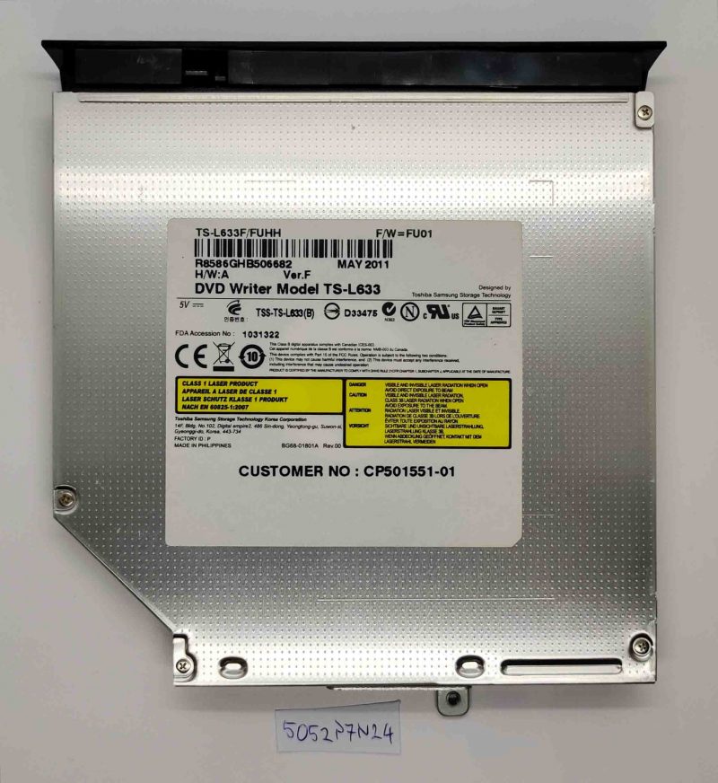 Masterizzatore DVD Fujitsu LifeBook AH531 – Unità ottica sostitutiva originale