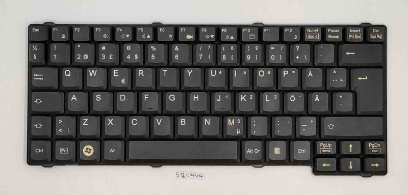 Parti di ricambio per tastiera Fujitsu Siemens Esprimo Mobile D9500, layout UK