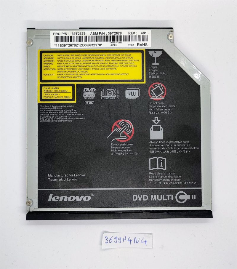 Originale 39T2679 LENOVO Thinkpad T40 T60 R60 Z60 X60 DVD Multi Drive - Spedizione veloce!