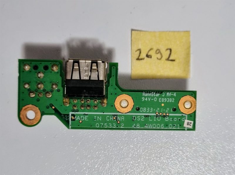 Jack di alimentazione CC/connettore/scheda USB originale Dell Inspiron 15 - 1525/1526 - 48.4W006.021 - immagine 2