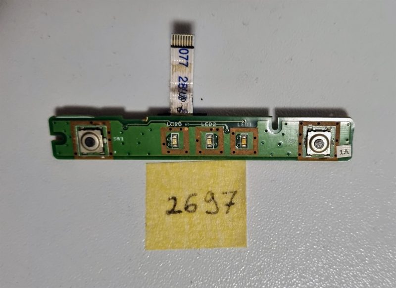 Scheda pulsante di accensione originale Dell Inspiron 1525 con cavo flessibile 48.4W004.011, componenti per laptop - immagine 2