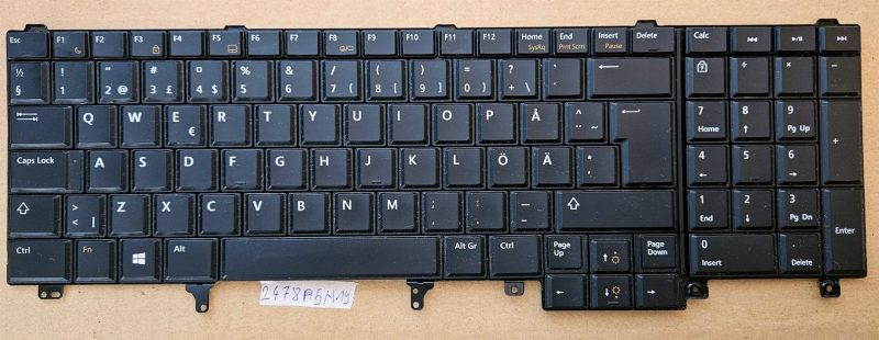 Tastiera originale Dell LATITUDE E5520 E5530 E6520 M6600 05t7vt | Parti di ricambio per laptop | Spedizione rapida