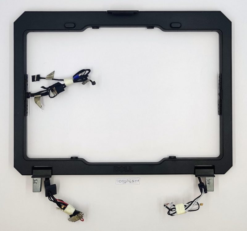 Cornice schermo originale Dell Latitude 12 Rugged Extreme 7204 con cornice e cerniere