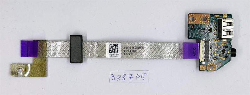 Scheda audio USB IO originale Dell Latitude E5530 LS-7905P 8DVRJ e cavo NBX00011700