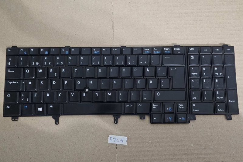 Tastiera originale Dell Precision M4800 PK130VI2B19 CN-031CWT | Layout nordico