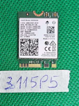 Scheda wireless originale HP 851594-001 8265NGW per laptop 15-BL 15-BL112DX (CB77)