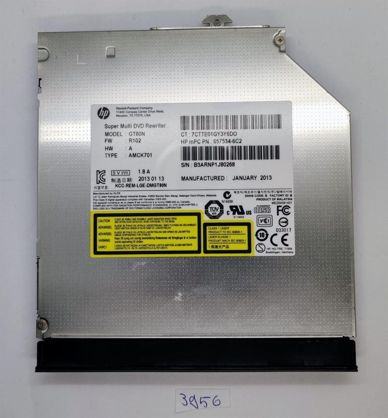 Masterizzatore DVD Super Multi HP GT80N originale DVD+R DL Slimline S05JHN 460510-800 657958-001