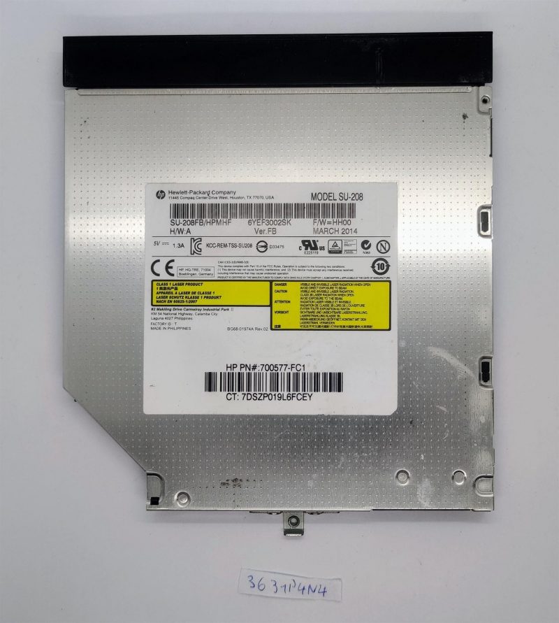 Unità DVD CD RW originale HP ProBook 450 G2 SU-208 - 768471-001