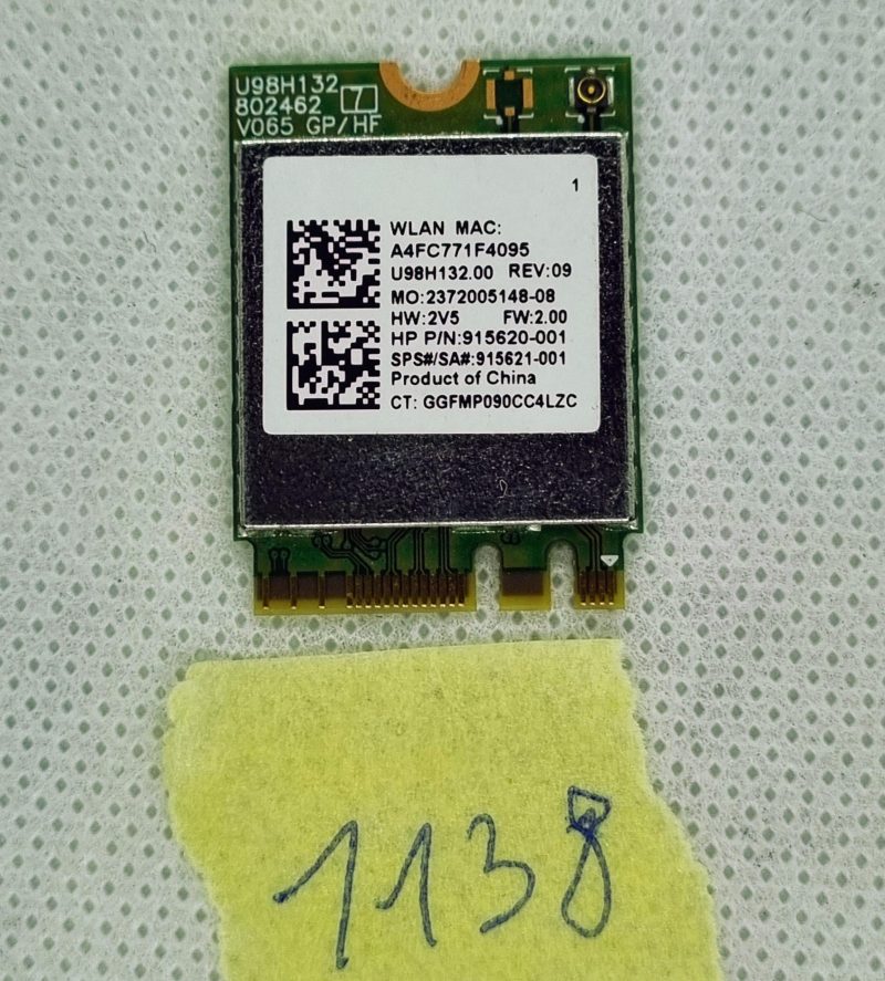 Scheda Bluetooth wireless originale Hp 15-CS0053CL 915620-001 U98H132