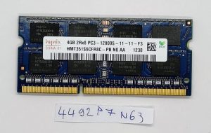 Modulo di memoria RAM per laptop Hynix originale da 4 GB PC3-12800 DDR3 1600 MHz non-ECC senza buffer