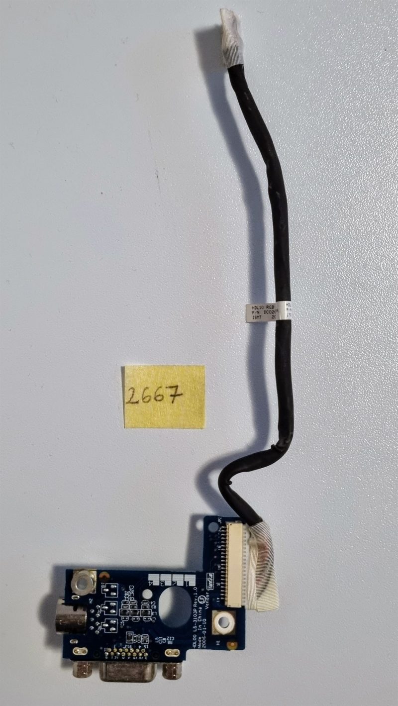 Scheda VGA S-Video Lenovo LS3103P 4559AT39L01 per 3000 N100 0768 con cavo OEM - immagine 2