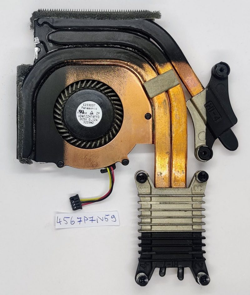 Ricambi originali per laptop Lenovo ThinkPad T410s, ventola CPU con dissipatore E233037 - immagine 2