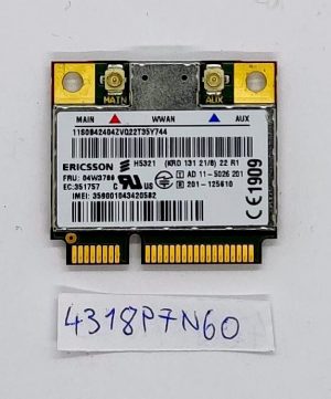Scheda di rete a banda larga mobile WWAN originale Lenovo Thinkpad T530 T530i 04W3786