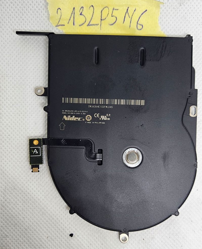 Ventola di raffreddamento originale Nidec CC120K10 per MacBook Pro Retina 13 A1502, inizio 2015