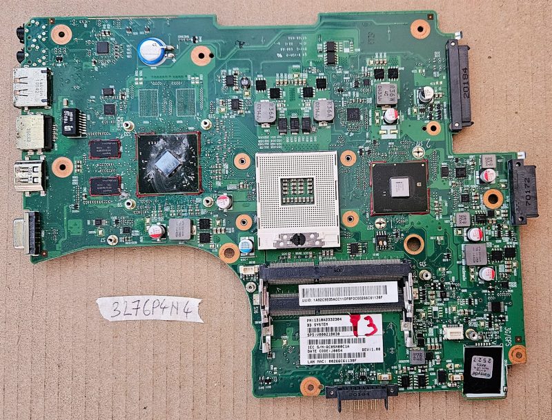 Scheda madre originale TOSHIBA L650 DDR3 HD45000 V000218030 con CPU per laptop