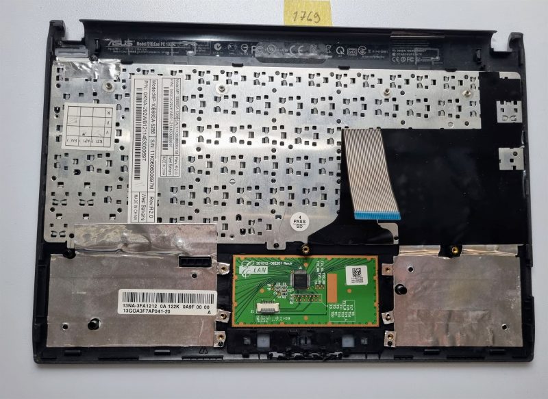 Tastiera SLO originale per Asus 1025C 1025E con poggiapolsi e trackpad 13GOA3F7AP041-20 MP-10B66GB-5288 04GOA292KUK01-2