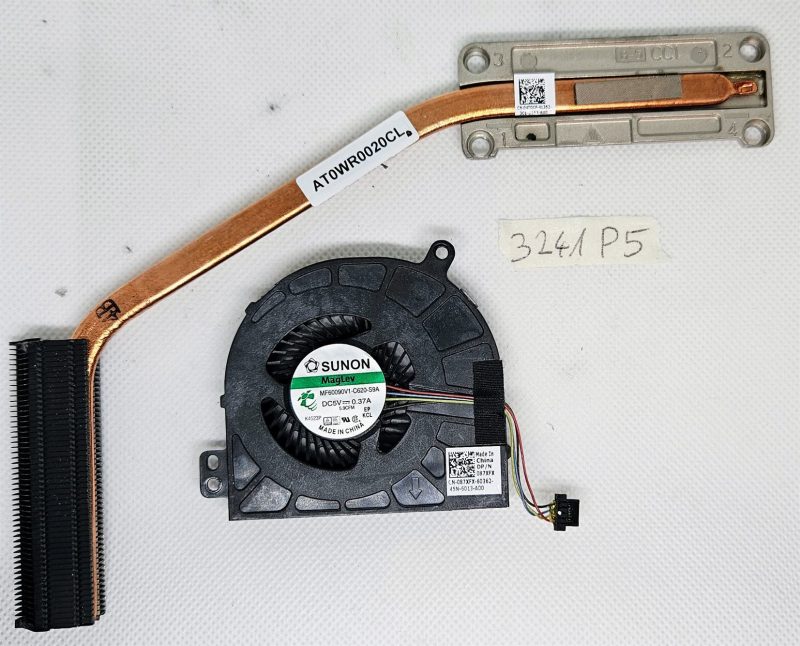 Ventola + dissipatore originali per Dell Latitude E5440 E5540 087XFX + at0wr0020cl - 04TDCF - Raffreddamento ad alte prestazioni