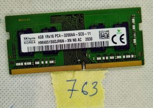 HMA851S6DJR6N-XN HYNIX MEMORY MEMORIA PER LAPTOP - 4 GB 1RX16 PC4-3200AA-SC0-11
