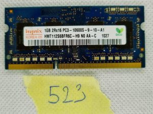 HMT112S6BFR6C-H9 Memoria originale HYNIX per laptop da 1 GB DDR3 PC3-10600S