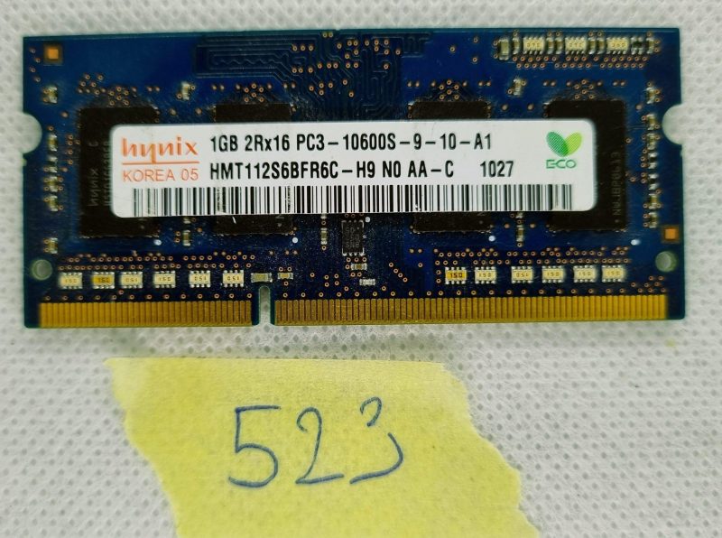 HMT112S6BFR6C-H9 Memoria originale HYNIX per laptop da 1 GB DDR3 PC3-10600S
