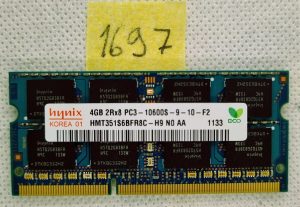 HMT351S6BFR8C-H9 MEMORIA ORIGINALE HYNIX PER LAPTOP 4 GB PC3-10600S DDR3 SODIMM HP RAM