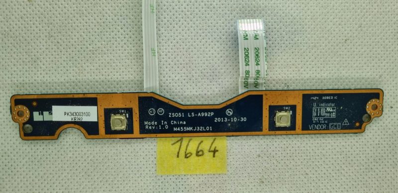 Scheda pulsanti touchpad e cavo LS-A992P per HP 15-G 15-R 15-G094SA - immagine 2