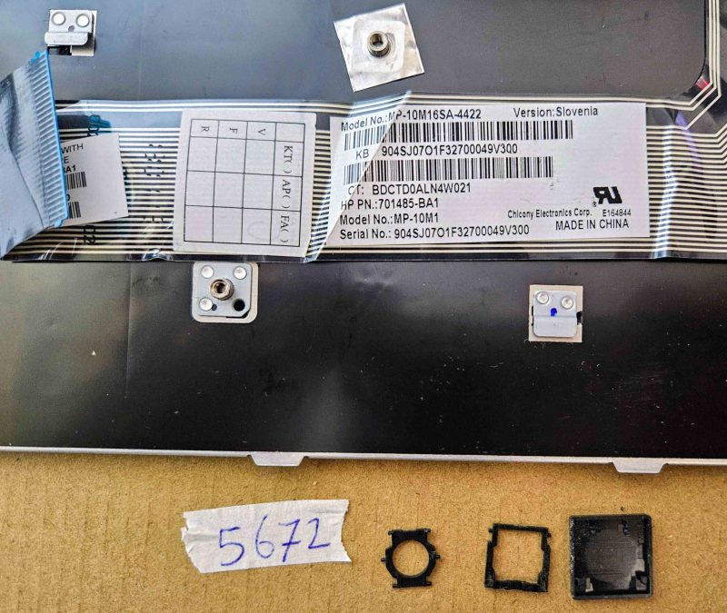Tasti tastiera per laptop HP 6531S 6731S 6530S PH PN 701485-BA1 – Ricambi originali - immagine 3