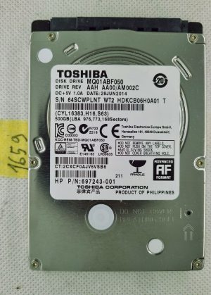 Disco rigido HP 778186-005 697243-001 500 GB SATA 2.5 TOSHIBA MQ01ABF050